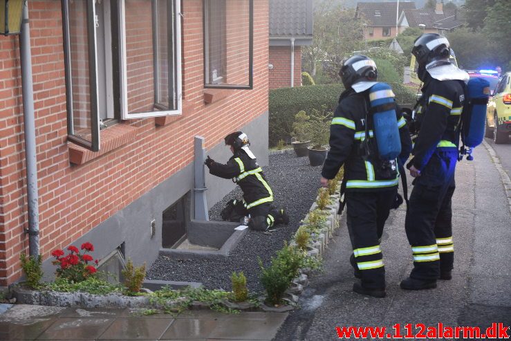 Brand i Villa. Mølgårdsvej i Vejle Øst. 26/08-2019. Kl. 20:00.