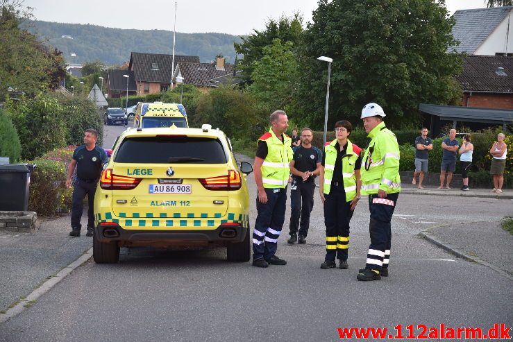 Brand i Villa. Mølgårdsvej i Vejle Øst. 26/08-2019. Kl. 20:00.