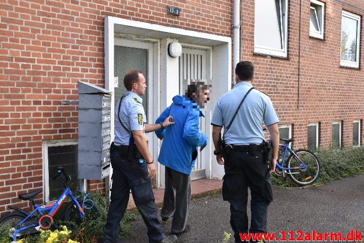 Brand for 2. gang i samme lejlighed. Ribe Landevej 13 i Vejle. 05/09-2019. Kl. 17:06.