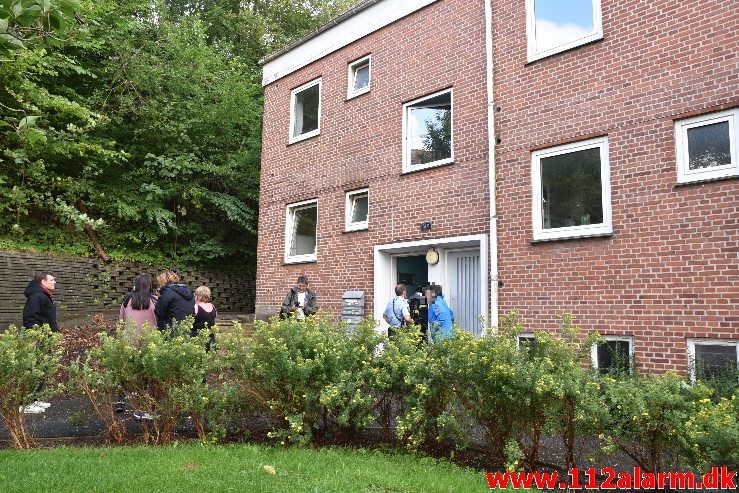 Brand for 2. gang i samme lejlighed. Ribe Landevej 13 i Vejle. 05/09-2019. Kl. 17:06.