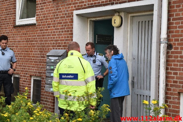 Brand for 2. gang i samme lejlighed. Ribe Landevej 13 i Vejle. 05/09-2019. Kl. 17:06.