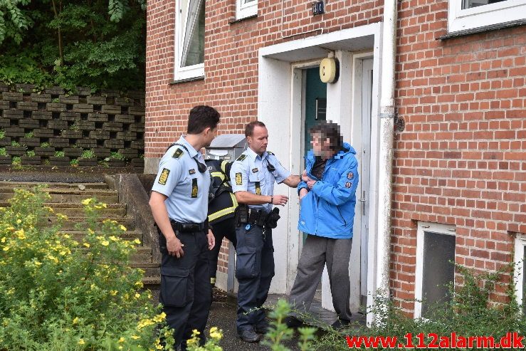 Brand for 2. gang i samme lejlighed. Ribe Landevej 13 i Vejle. 05/09-2019. Kl. 17:06.