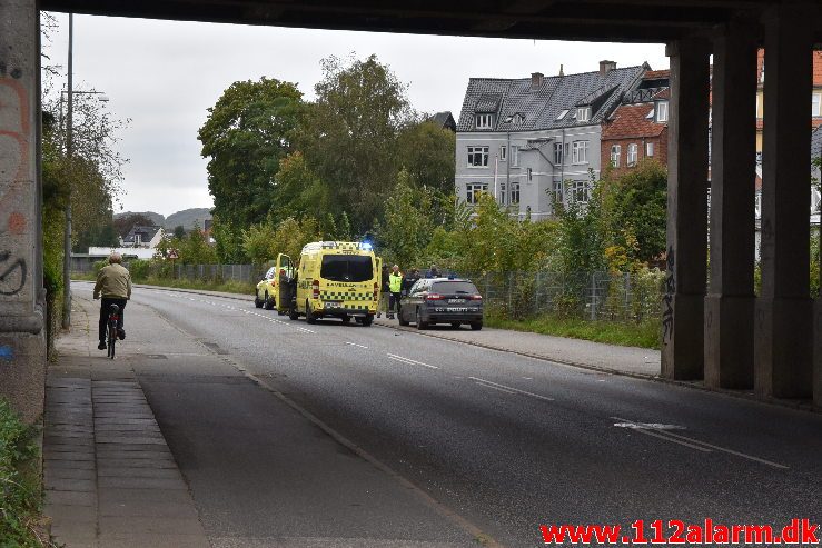 Personpåkørsel. Langelinie i vejle. 23/09-2019. Kl. 09:48.