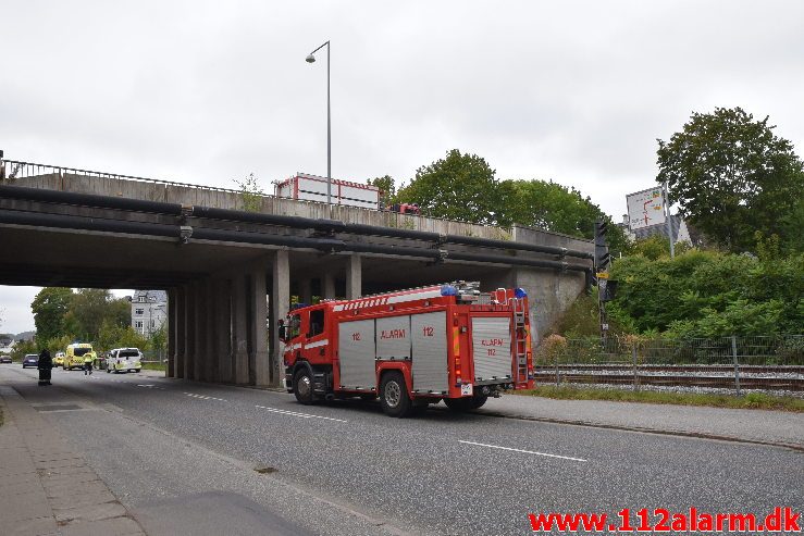 Personpåkørsel. Langelinie i vejle. 23/09-2019. Kl. 09:48.