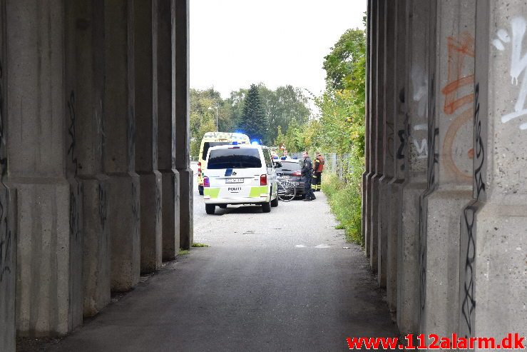 Personpåkørsel. Langelinie i vejle. 23/09-2019. Kl. 09:48.