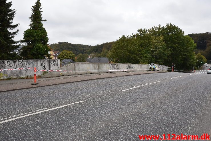 Personpåkørsel. Langelinie i vejle. 23/09-2019. Kl. 09:48.