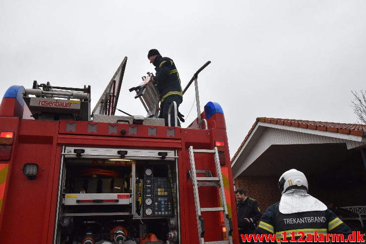 Brand i Garage. Sønderskovvej i Knabberup. 06/01-2020. Kl. 11:31.