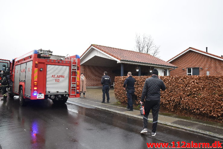 Brand i Garage. Sønderskovvej i Knabberup. 06/01-2020. Kl. 11:31.