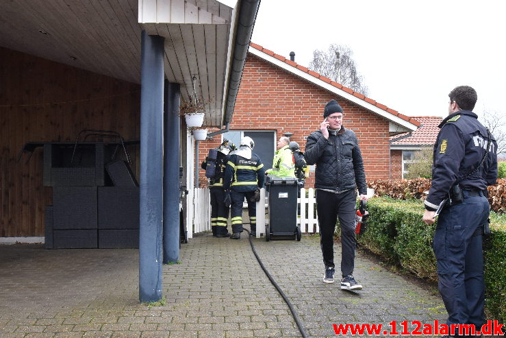 Brand i Garage. Sønderskovvej i Knabberup. 06/01-2020. Kl. 11:31.