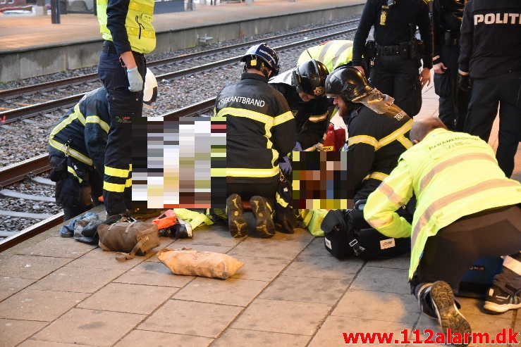 Personpåkørsel Fastklemt Tog. Vejle Banegård. 04/02-2020. Kl. 07:50.