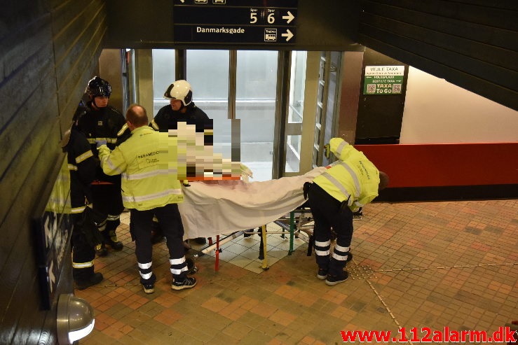 Personpåkørsel Fastklemt Tog. Vejle Banegård. 04/02-2020. Kl. 07:50.