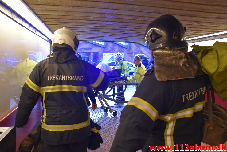 Personpåkørsel Fastklemt Tog. Vejle Banegård. 04/02-2020. Kl. 07:50.