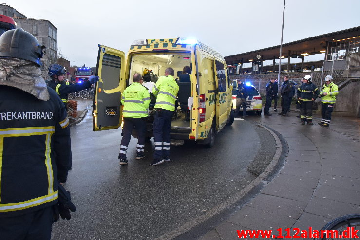 Personpåkørsel Fastklemt Tog. Vejle Banegård. 04/02-2020. Kl. 07:50.