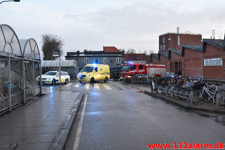 Personpåkørsel Fastklemt Tog. Vejle Banegård. 04/02-2020. Kl. 07:50.