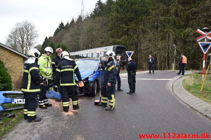 Redning - Personpåkørsel tog. Lerbæk Møllevej ved Lerbæk Mølle. 06/03-2020. Kl. 13:26.