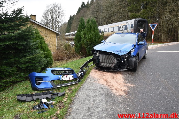 Redning - Personpåkørsel tog. Lerbæk Møllevej ved Lerbæk Mølle. 06/03-2020. Kl. 13:26.