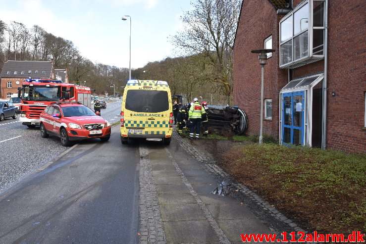 Færdselsuheld med Fastklemte. Horsensvej i Vejle. 13/03-2020. Kl. 13:29.