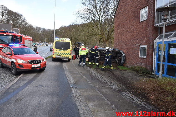 Færdselsuheld med Fastklemte. Horsensvej i Vejle. 13/03-2020. Kl. 13:29.