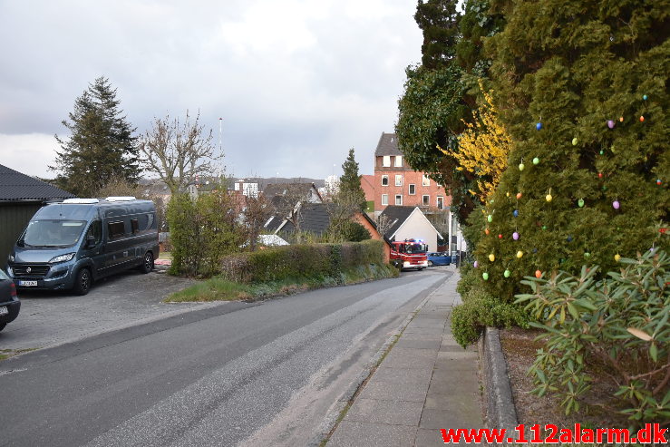 Ild i Villa/Rækkehus. Ømkulevej i vejle. 13/04-2020. KL 20:20.