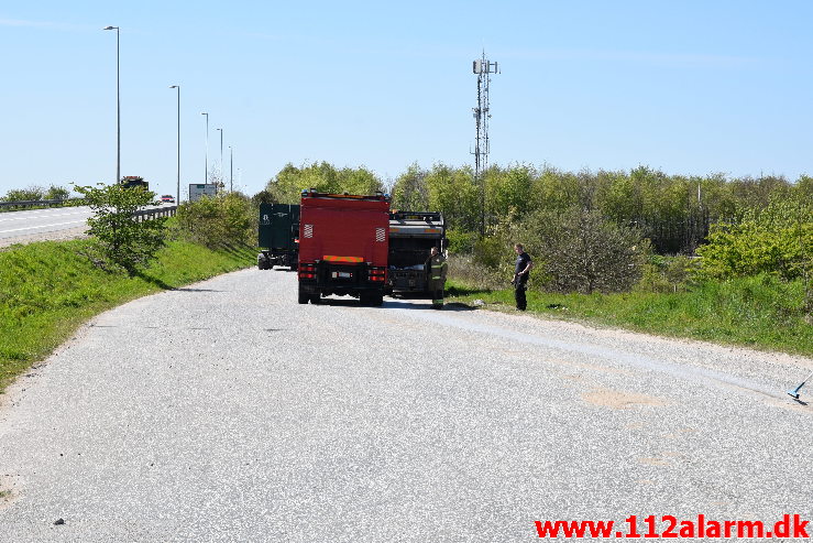 Større Forurening – Olieudslip. Gesagervej 52 Hedensted. 07/05-2020. kl. 14:30.