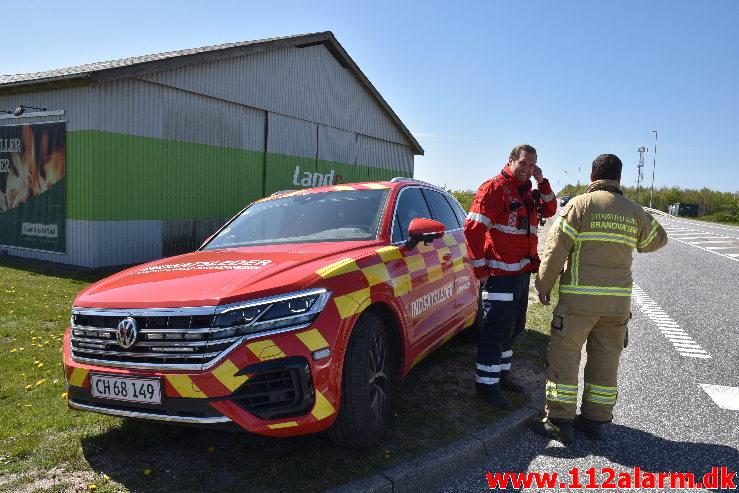 Større Forurening – Olieudslip. Gesagervej 52 Hedensted. 07/05-2020. kl. 14:30.