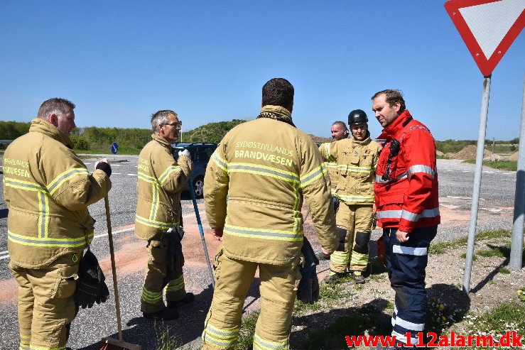 Større Forurening – Olieudslip. Gesagervej 52 Hedensted. 07/05-2020. kl. 14:30.