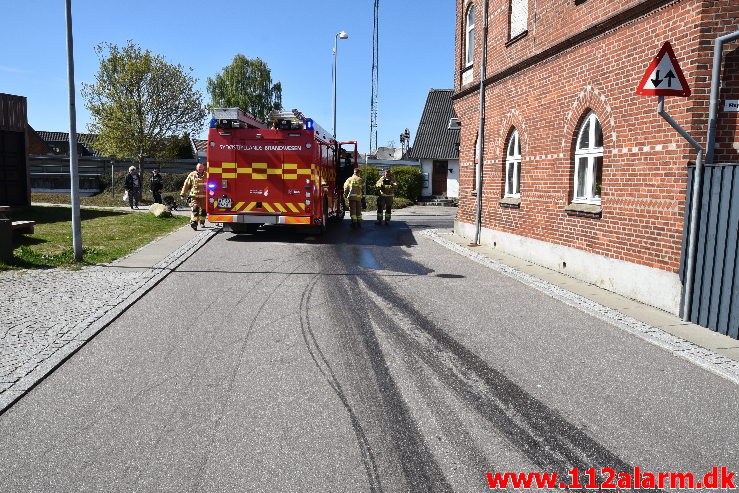 Større Forurening – Olieudslip. Gesagervej 52 Hedensted. 07/05-2020. kl. 14:30.