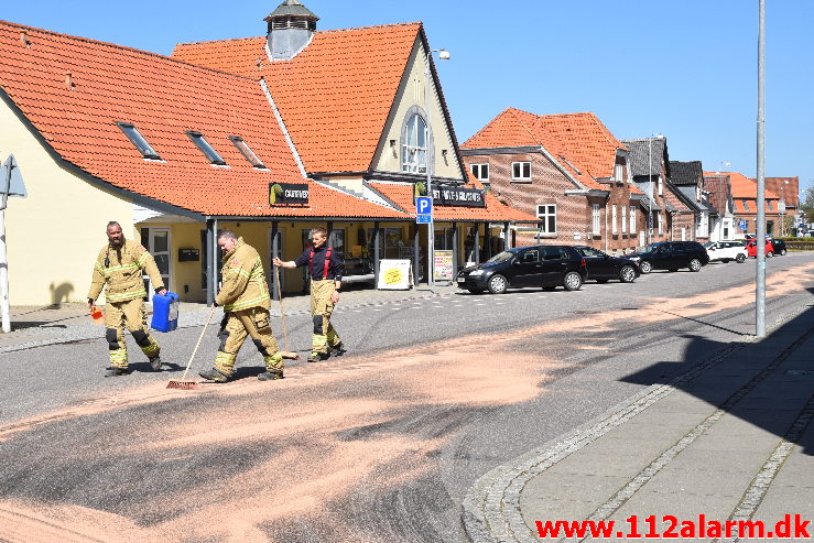 Større Forurening – Olieudslip. Gesagervej 52 Hedensted. 07/05-2020. kl. 14:30.