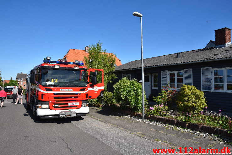 Brand i Villa. Ømkulevej i Vejle. 01/06-2020. Kl. 16:40.