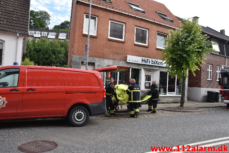 Personredning / Højderedning fra Bygning: Vardevej i Vejle. 10/07-2020. KL. 07:38.