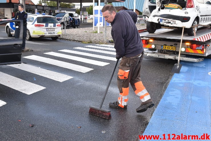 Trafikuheld. Horsensvej i Vejle. 14/07-2020. Kl. 19:00