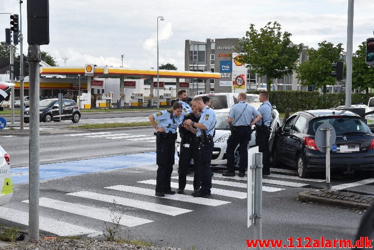 Trafikuheld. Horsensvej i Vejle. 14/07-2020. Kl. 19:00