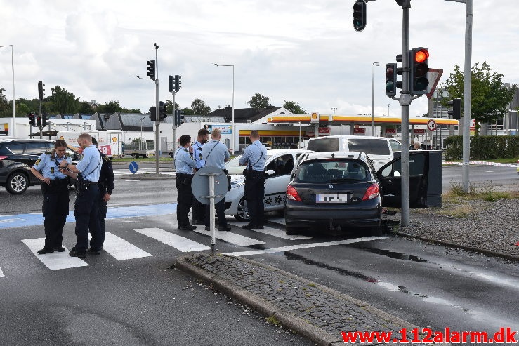 Trafikuheld. Horsensvej i Vejle. 14/07-2020. Kl. 19:00