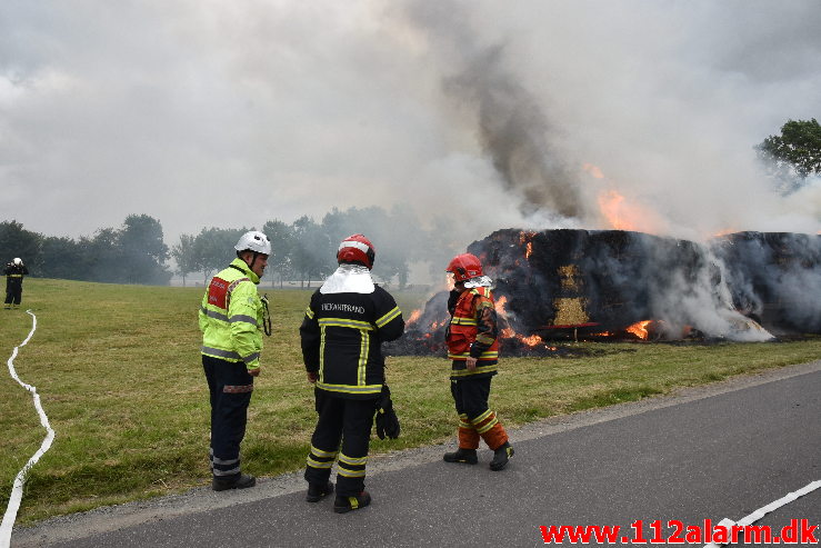 Brand-Landbrugsredskab. Tofthøjvej i Jelling. 23/07-2020. Kl. 15:51.