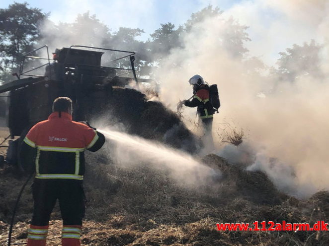 Brand – Landbrugsredskab. Lykkegårdsvej i Veerst. 15/08-2020. Kl. 17:05.