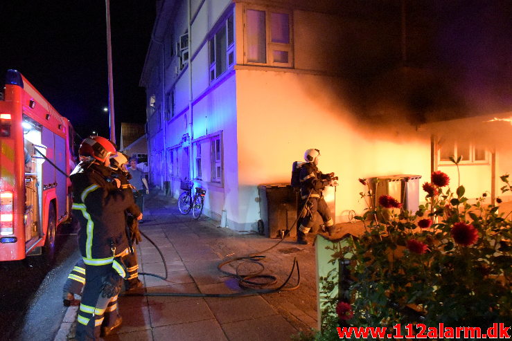 Bilbrand. Vardevej i Vejle. 23/08-2020. KL. 00:15.