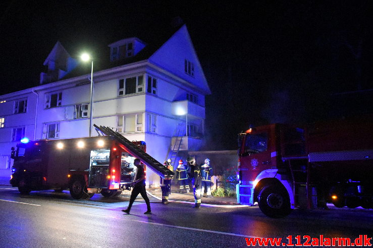 Bilbrand. Vardevej i Vejle. 23/08-2020. KL. 00:15.