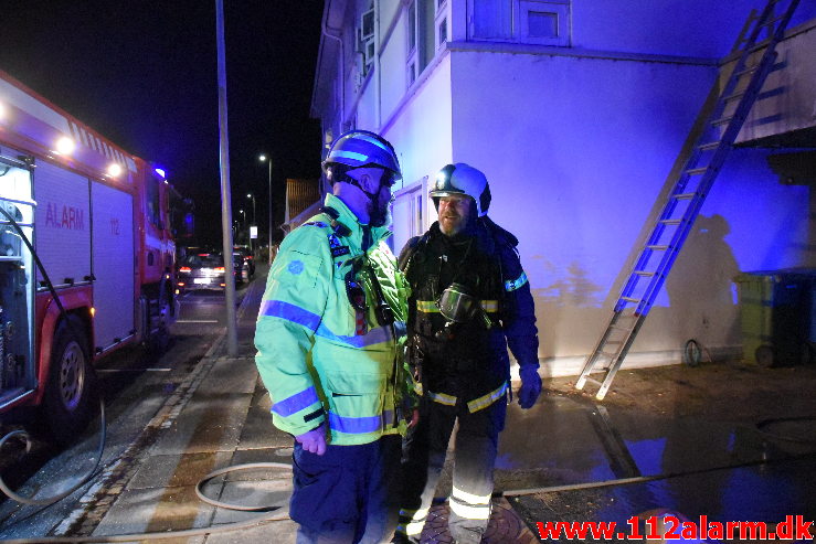 Bilbrand. Vardevej i Vejle. 23/08-2020. KL. 00:15.