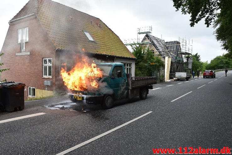 Nåde ikke frem til næste værksted. Vardevej i Vejle. 24/08-2020. Kl. 10:54.