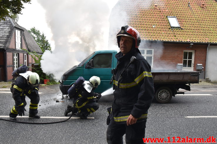 Nåde ikke frem til næste værksted. Vardevej i Vejle. 24/08-2020. Kl. 10:54.