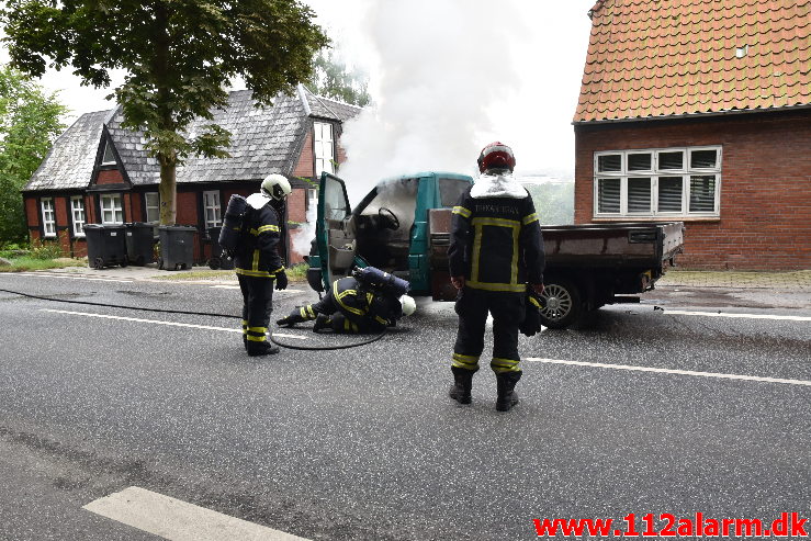 Nåde ikke frem til næste værksted. Vardevej i Vejle. 24/08-2020. Kl. 10:54.