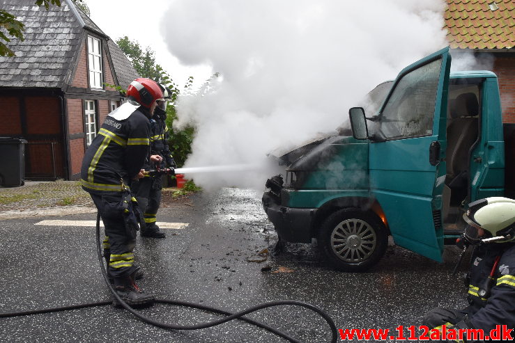 Nåde ikke frem til næste værksted. Vardevej i Vejle. 24/08-2020. Kl. 10:54.