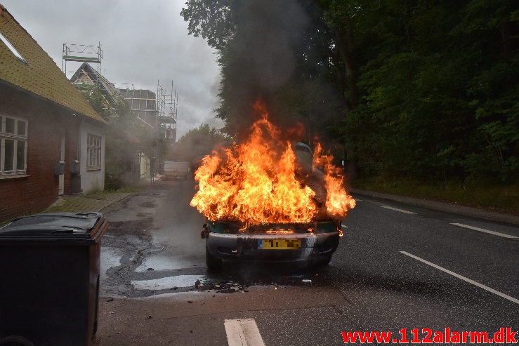 Nåde ikke frem til næste værksted. Vardevej i Vejle. 24/08-2020. Kl. 10:54.