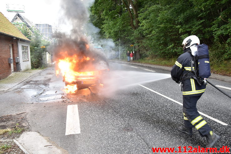 Nåde ikke frem til næste værksted. Vardevej i Vejle. 24/08-2020. Kl. 10:54.