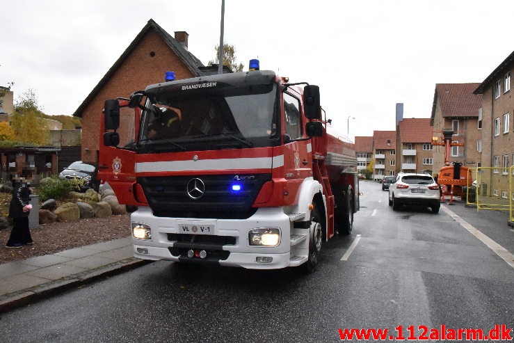 Røgen fra et komfur. Vardevej 102 i Vejle. 25/10-2020. KL. 12:54.