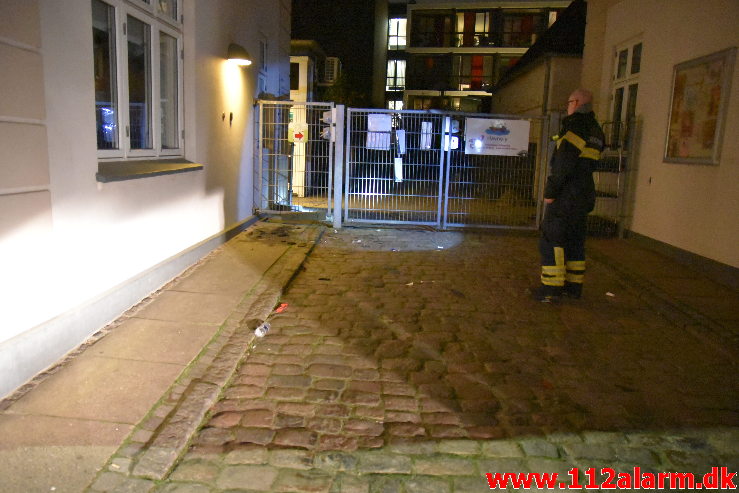 Mindre Brand. Holmen i Vejle. 29/11-2020. Kl. 17:42.