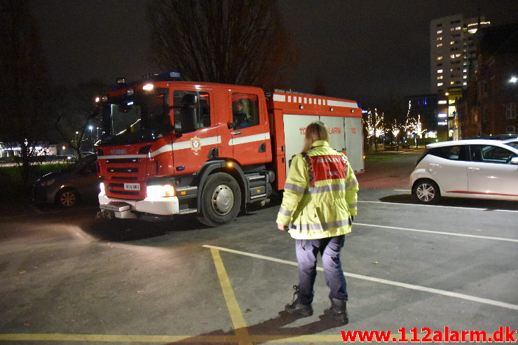 Mindre Brand. Holmen i Vejle. 29/11-2020. Kl. 17:42.