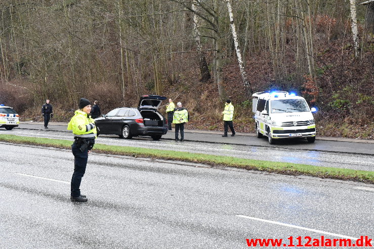 Alvorlig ulykke. Horsensvej i Vejle. 05/01-2021. KL. 10:40.