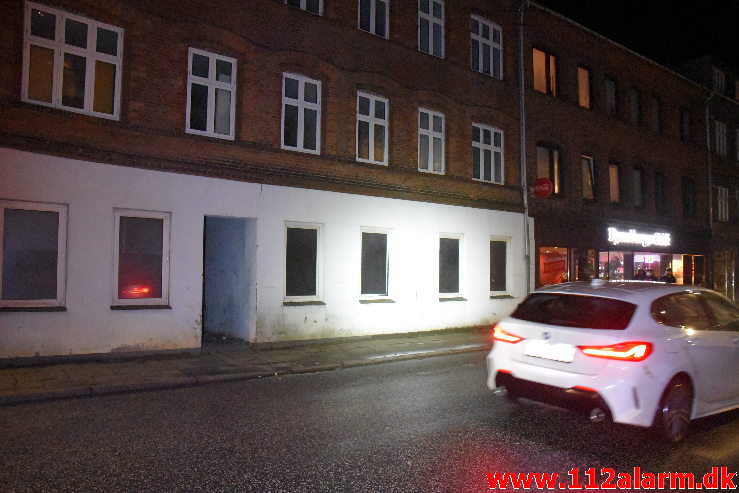 Ild i Lejlighed. Vedelsgade i Vejle. 12/01-2021. Kl. 19:27.