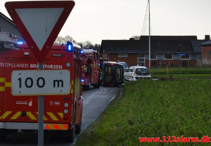 FUH med Fastklemte. Hulvadsvej Hedensted. 22/01-2021. Kl. 09:45.